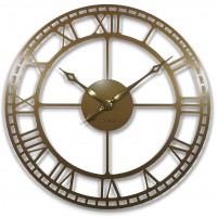 Kovové nástenné hodiny z21a-0a-0a-x 80cm, zlatá